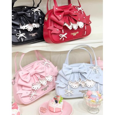 Mademoiselle Pearl Bow Rabbit Bag(Reservation/4 Colours/Full Payment Without Shipping)